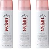 Evian Facial Spray, Travel Trio, 1.7 Fl Oz (Pack of 3) (Packaging may vary)