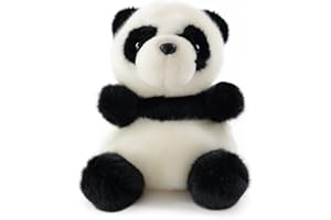 Sew Butiful 8.6" Panda Stuffed Animals Plush, Cute Plushies for Animal Themed Parties Teacher Student Award, Animal Toys for Baby, Boy, Girls, Great for Nursery, Room Decor, Bed (Panda)