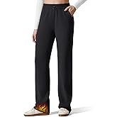 G4Free Smoofit Fleece Lined Sweatpants for Women Wide Leg Drawcord Thermal Casual Pants with Pockets