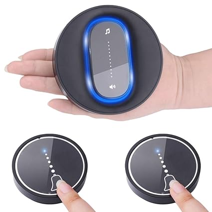 self Powered Waterproof Touch Wireless DoorBell no Battery EU Plug Cordless Smart Home Ring Door Bell Chime 180M Range 58 Ringtones