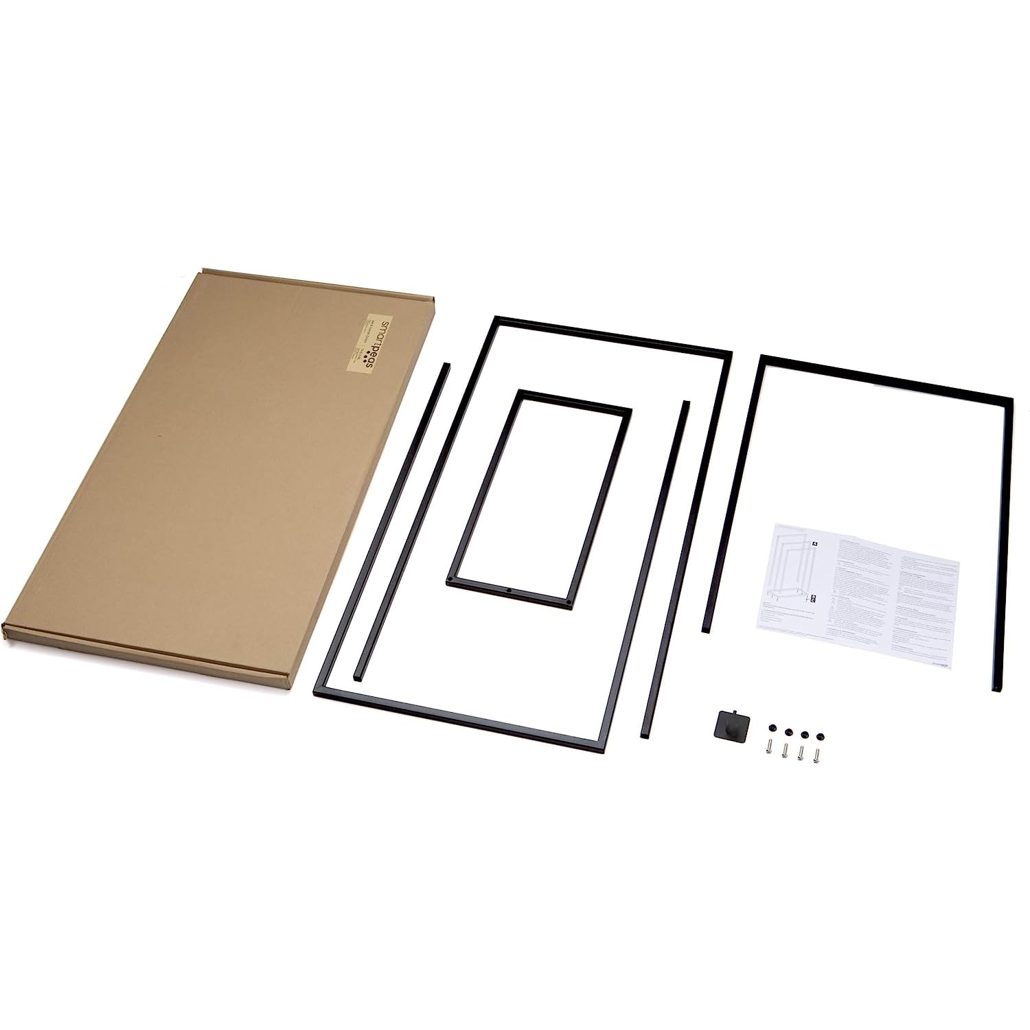 Smartpeas Handtuchhalter Stehend - Handtuchständer Schwarz Aus Rostfreiem Pulverbeschichtetem Stahl - Mit 3 Handtuchstangen - Plus: Edelstahl Klebehaken 8