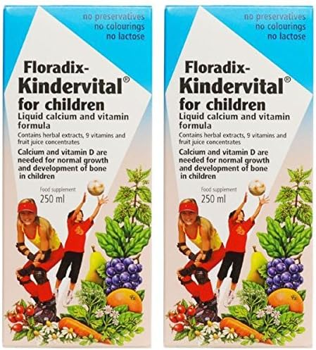 (2 PACK) - Salus Kindervital Childrens Vitamin &amp; Mineral Syrup | 250ml | 2 PACK - SUPER SAVER - SAVE MONEY