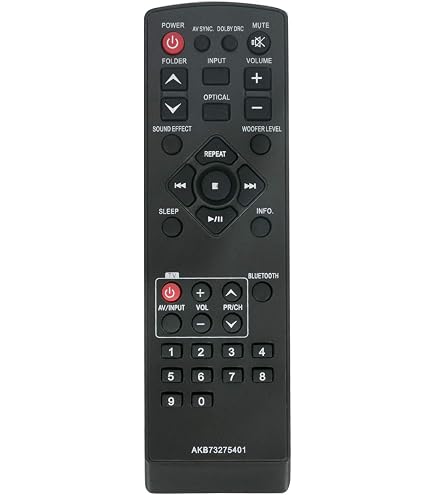 VINABTY Telecomando Ricambio AKB73275402 Per Soundbar LG HLS36W E SHS36-D