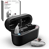 JVC OTC Hearing Aids for Seniors – AI Self‑Fitting with Tuned App, Rechargeable 84‑Hour Battery with Charging Case, Bluetooth Calls & Music, FDA‑Cleared, Comfortable Design
