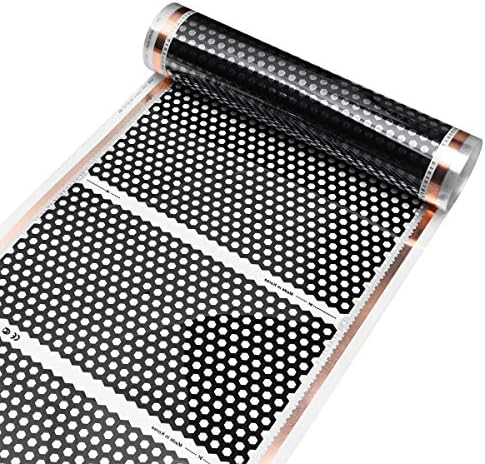 CocinaCo 50cm 4M Floor Heating Film Infrared Underfloor Film Pads Honeycomb Reticulated 220V