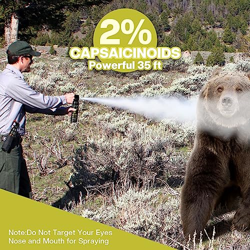 AIMHUNTER Pepper Spray Maximum Strength Powerful Pepper Spray for Easy