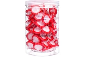 zoomto Syringe Filters Hydrophilic PTFE Membrane 100PCS, 0.22um Pore Size,25mm Disc Diameter,HPLC and GC Needle Filter, Non-Sterile, High Throughput Lab Filtration (0.22um-25mm-Hydrophilic)