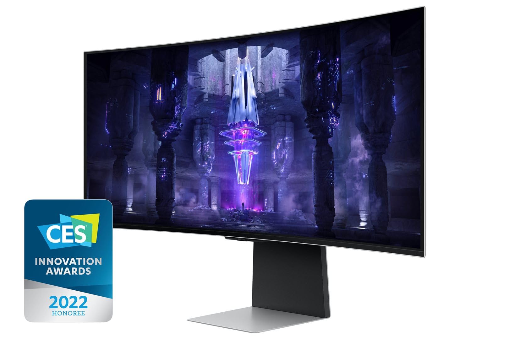 SAMSUNG Odyssey OLED G8 (S34BG850) Gaming Monitor Curved (1800R) 34 Inch 3440x1440 (WQHD) 21:9 HDR10+ OLED 175Hz 0.03ms (GtG) Freesync Premium Micro HDMI USB-C Mini-DP WiFi Speakers HAS
