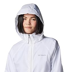 Columbia Womens Switchback IV Rain Jacket, White, 2X