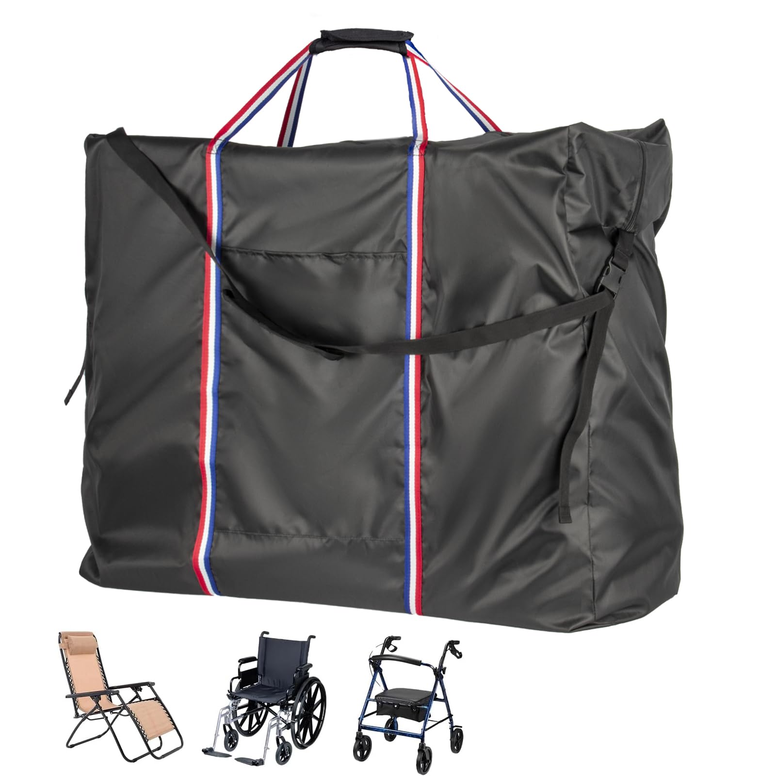 Photo 1 of Fentiff Rollator Travel Bag - Waterproof Wheelchair Bag for Folding Walker, Compact Wheelchair Transport Chair Portable Carry Case Cover for Car & Airplane TSA Traveling (39" Lx16 Wx32 H)