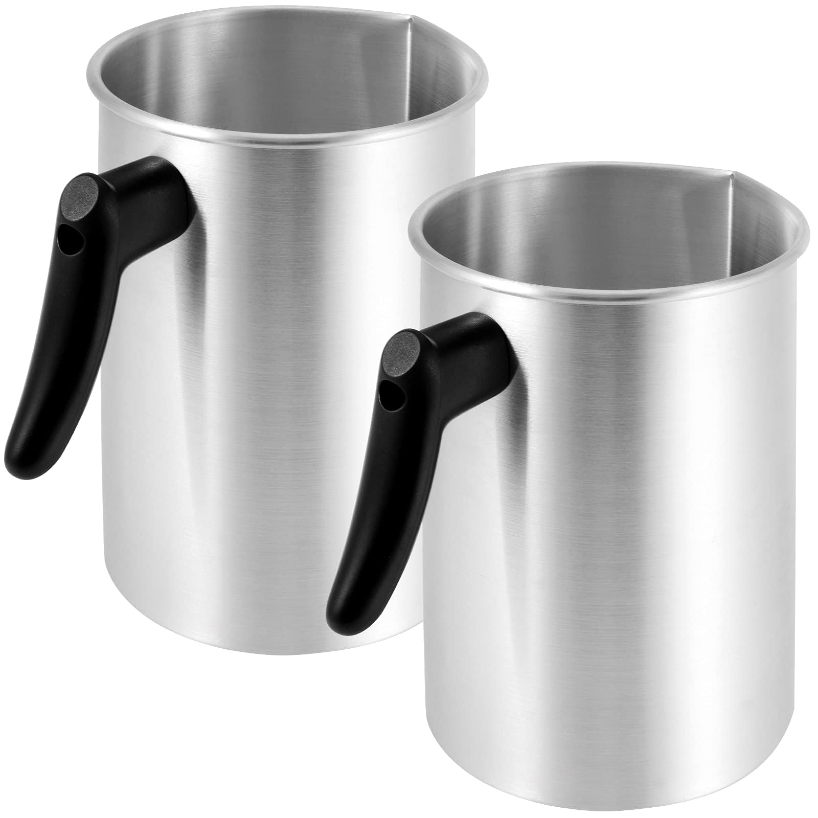 View 1 of *ONLY 1* FUNSUEI Candle Making Pouring Pot, 4 Pounds Wax Melting Pot with Dripless Pouring Spout & Heat-Resisting Handle, Aluminum Candle Making Pitcher for DIY Candle Making Kits,