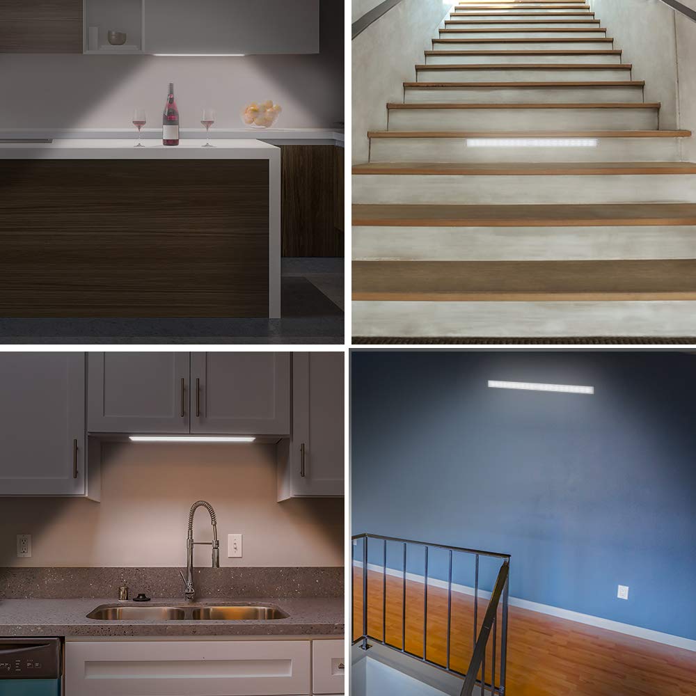 60 LED Under Cabinet Lights, USB Rechargeable Under Cabinet LED Lighting, Magnetic Removable Stick-On Anywhere Closet Lights for Closet, Cabinet, Wardrobe