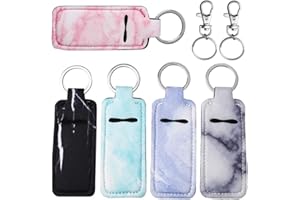 Pengxiaomei Chapsticks Holder Keychain for Lipstick Marble Lip Balm Holder for Lipstick, Stocking Stuffers for Women