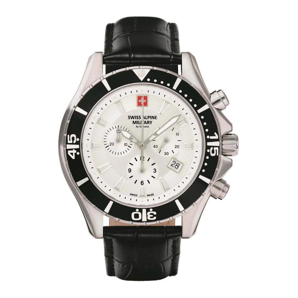 swiss alpine military Analog mid-31461, Black/White, Strap