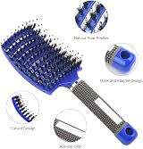 URAQT Boar Bristle Paddle Hair Brush for Women Reducing Breakage view 2