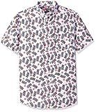 Nick Graham Men's Shield Short Sleeve Sport Shirt, Captain America Logo (White), Medium