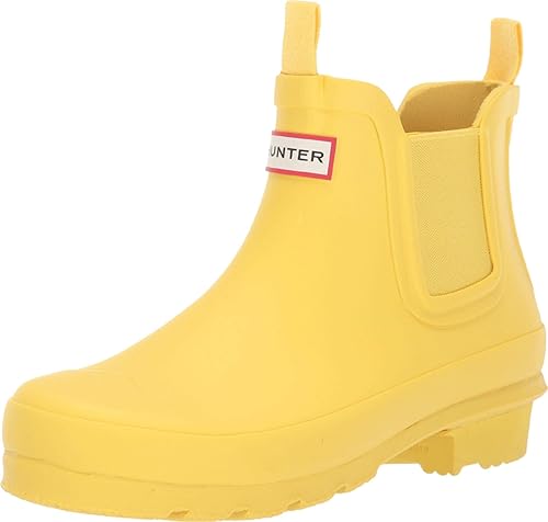 yellow chelsea hunter boots