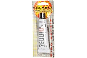 SOLAREZ UV Cure Microlite White DING Repair Filler - Surfboard Repair Foam (2 oz) with 60/240 Grit Sand Pad & Spreader ~ Fast