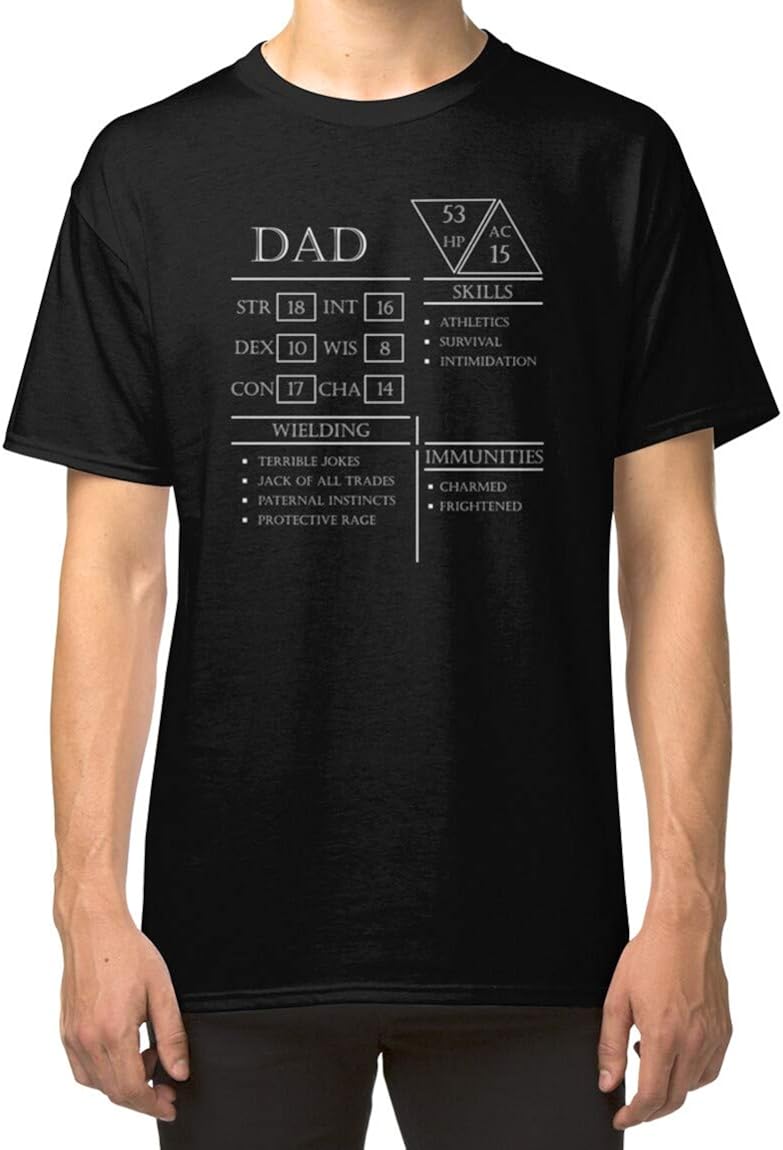 dad dnd stats shirt