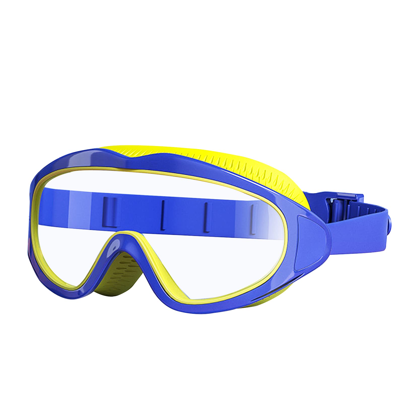 SWAUSWAUK Children's Swimming Goggles – Swimming Goggles for Boys Girls 4-12 Years (Blue & Yellow)