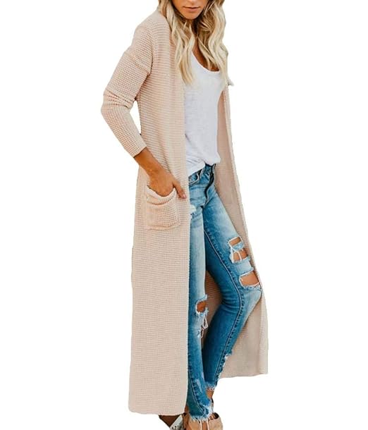 Moonshine Clothing Long Thermal Cardigan Hooded Ankle Floor