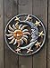 Large Metal Sun Moon Star Wall Art Sculpture Decor for Indoor Outdoor (17