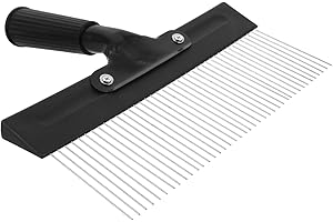 Holibanna Stainless Steel Wall Texture Comb with Handle – Paint Scraper Tool for Drywall, Faux Finish,