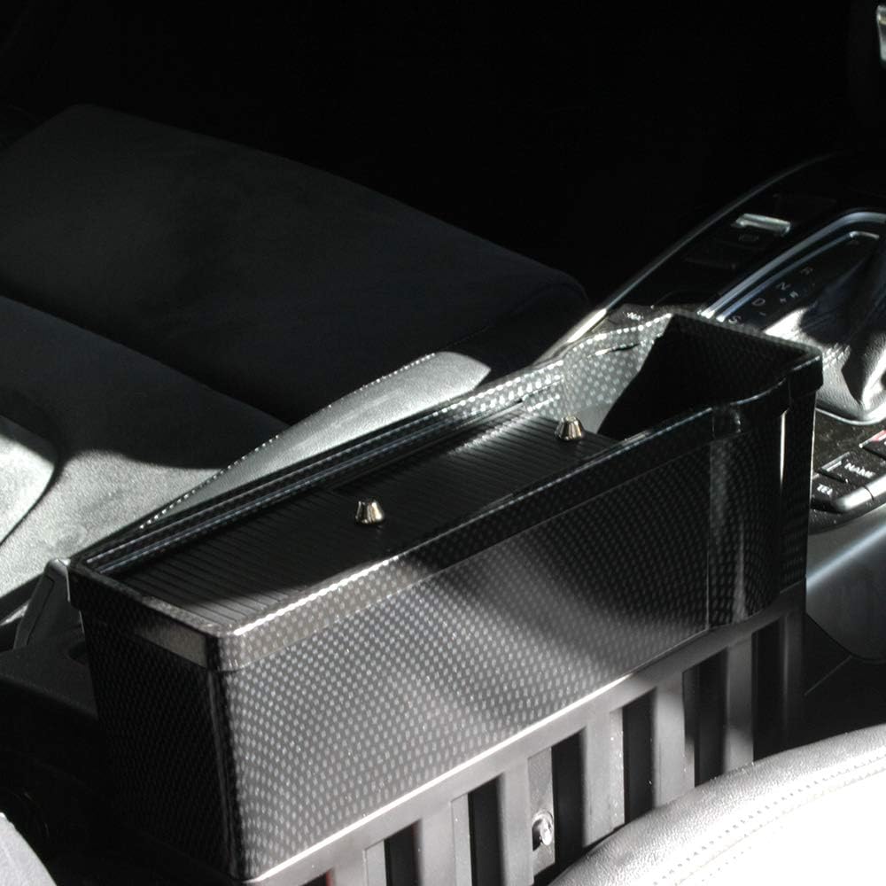 Car Seat Pocket Multifunctional Box Organizer Leak-Proof Storage Bag with Drinks Holder - Image 3