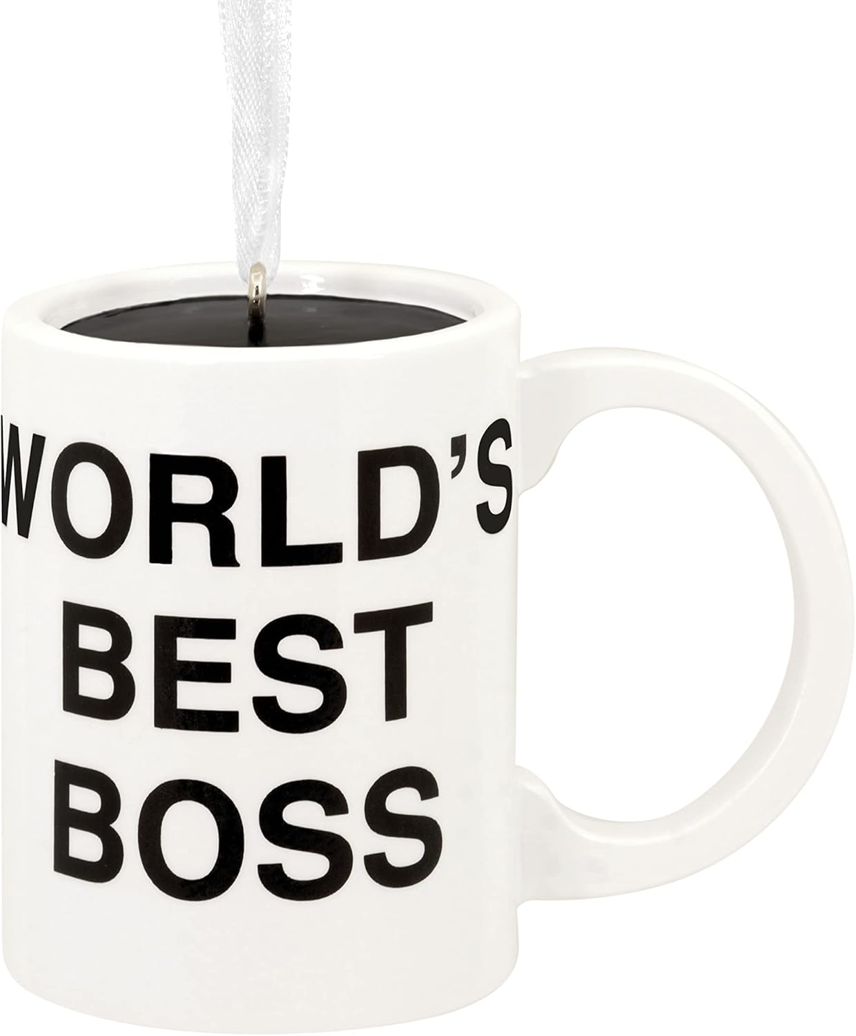 Ornaments - Hallmark The Office World's Best Boss Coffee Mug Christmas Ornament (0002HCM9116)