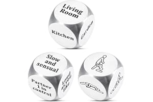 AMBREGRISSUN Anniversary Newlywed Honeymoon Gifts for Couple Women Men Valentines Day Naughty Gifts for Boyfriend Girlfriend Husband Wife Date Night Ideas Dice for Him Her Christmas Bridal Shower Gifts for Bride
