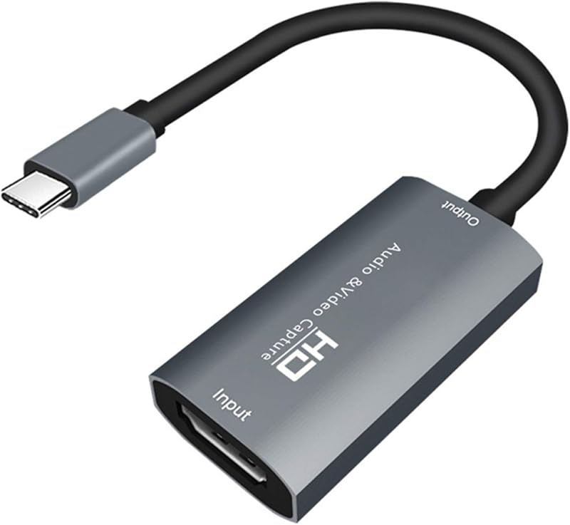 TenYua 4K Type C to HDMI Video Capture Card 1080P USB-C Game Live Stream