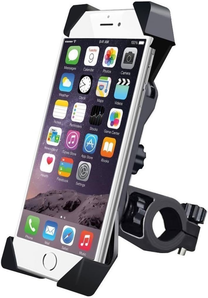 Hytrixs Universal 360 Degree Anti-Shake/Fall Motorbike Holder for GPS Devices and Moblie Phones (Multicolor)