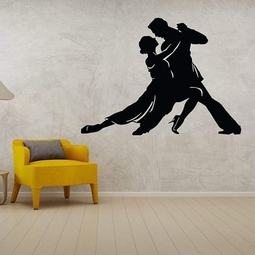 Amazon かわいいカップルダンスシルエット壁アートデカールダンスステッカー家族取り外し可能な装飾96x70cm ウォールステッカー オンライン通販