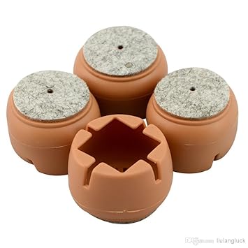 Okayji Silicone Durable Flexible Anti-Slip Anti-Scratch Noise Reducer Floor Protection Soft Cover Caps Pads for Chair Legs, 24-42mm, 4-Pieces Set