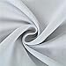 MIUCO Blackout Curtains Room Darkening Curtains Textured Grommet Window Curtains for Bedroom 2 Panels 52x63 Inch Long Greyish White