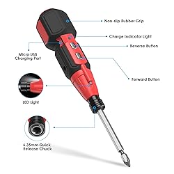 AMIR Cordless Power Screwdriver, Rechargeable