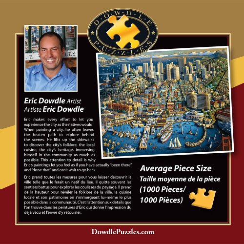 Jigsaw Puzzle - San Francisco 1000 Pc By Dowdle Folk Art