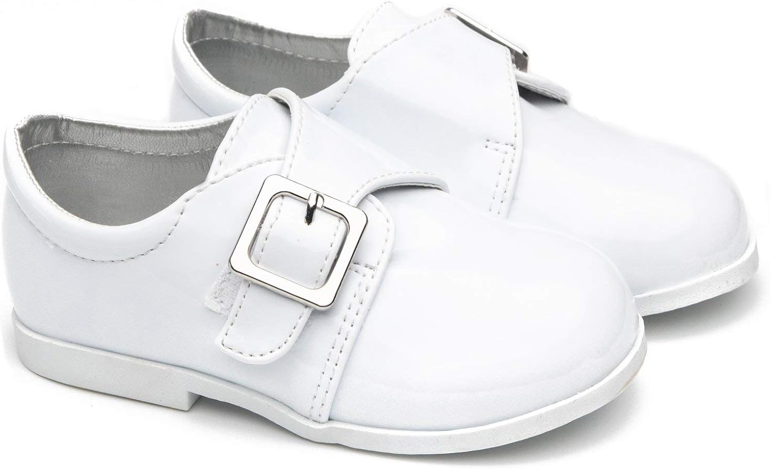 Eight Eighteen Leatherette Strap School Dress Shoe (Infant