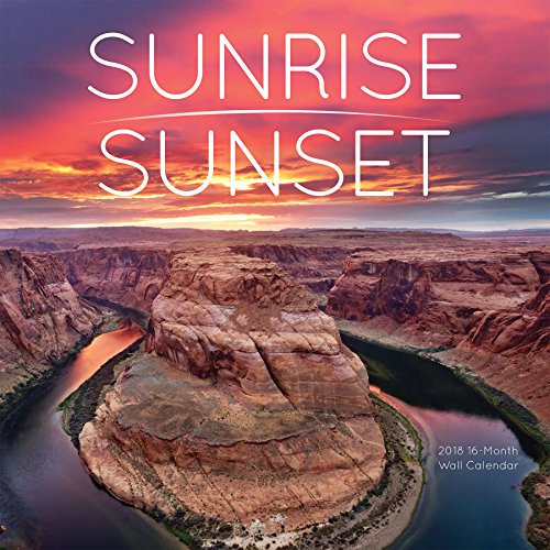 Avalon 2018 sunrise/sunset wall calendar, 16 month cale…