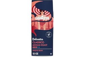 Lavazza Dolcevita Classico Whole Bean Coffee 12oz Bag, Medium Roast, Rich and Full-bodied, Intensity 3/5, Arabica and Robusta, Ideal for Drip Brewers, (Pack of 1) - Package May Vary