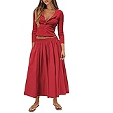 Pungdra Womens Sweater Skirt Sets for Women Ribbed Button Down Cardigan 2 Piece Matching Set Fall Casual Going Out Outfits