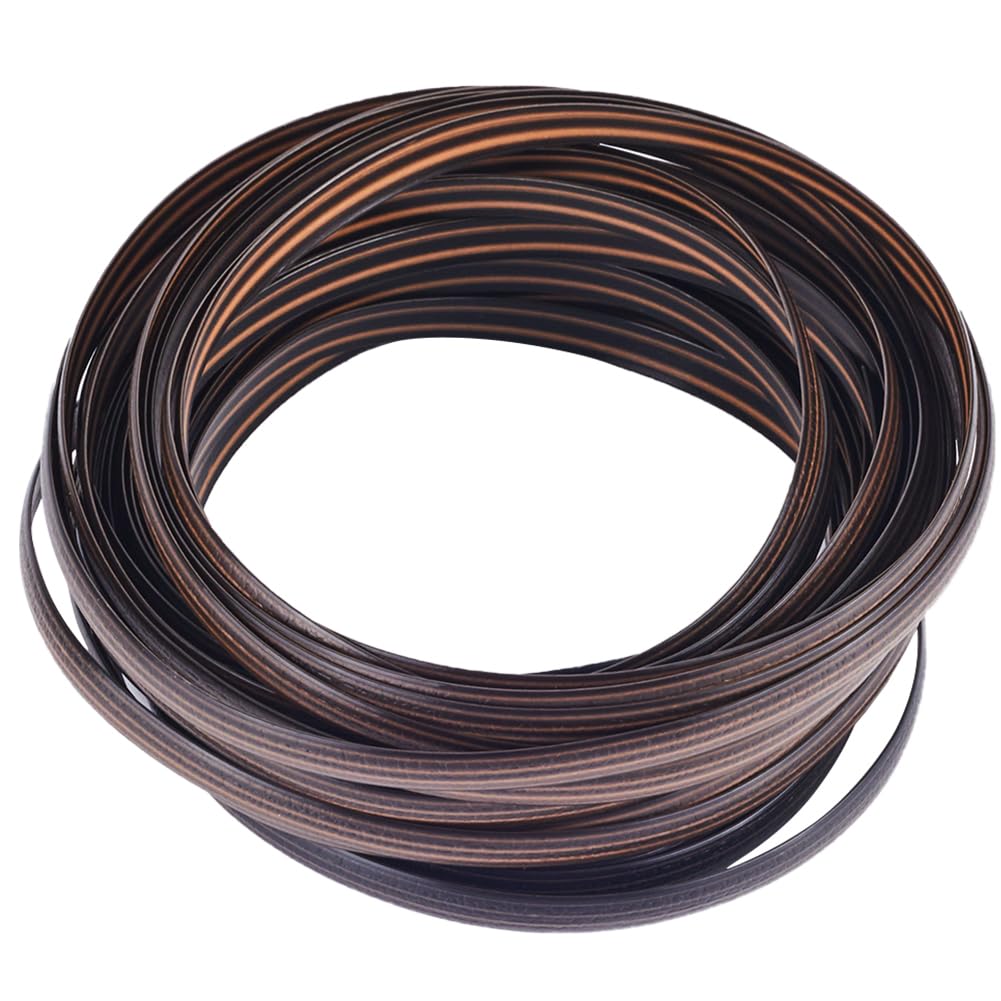 GORGECRAFT 10m Rattan Repair Kit Black Wicker Repair Material Plastic Rattan Wicker Roll Waterproof Rattan Fix Material for Garden Patio Furniture Rattan Chair Sofa Storage Basket