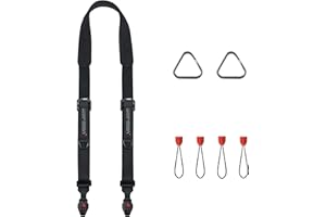 VSGO Black Snipe Pro Camera Shoulder Strap –– DSLR Camera Strap & Quick-Release Camera Harness, Adjustable & Comfortable, Fit