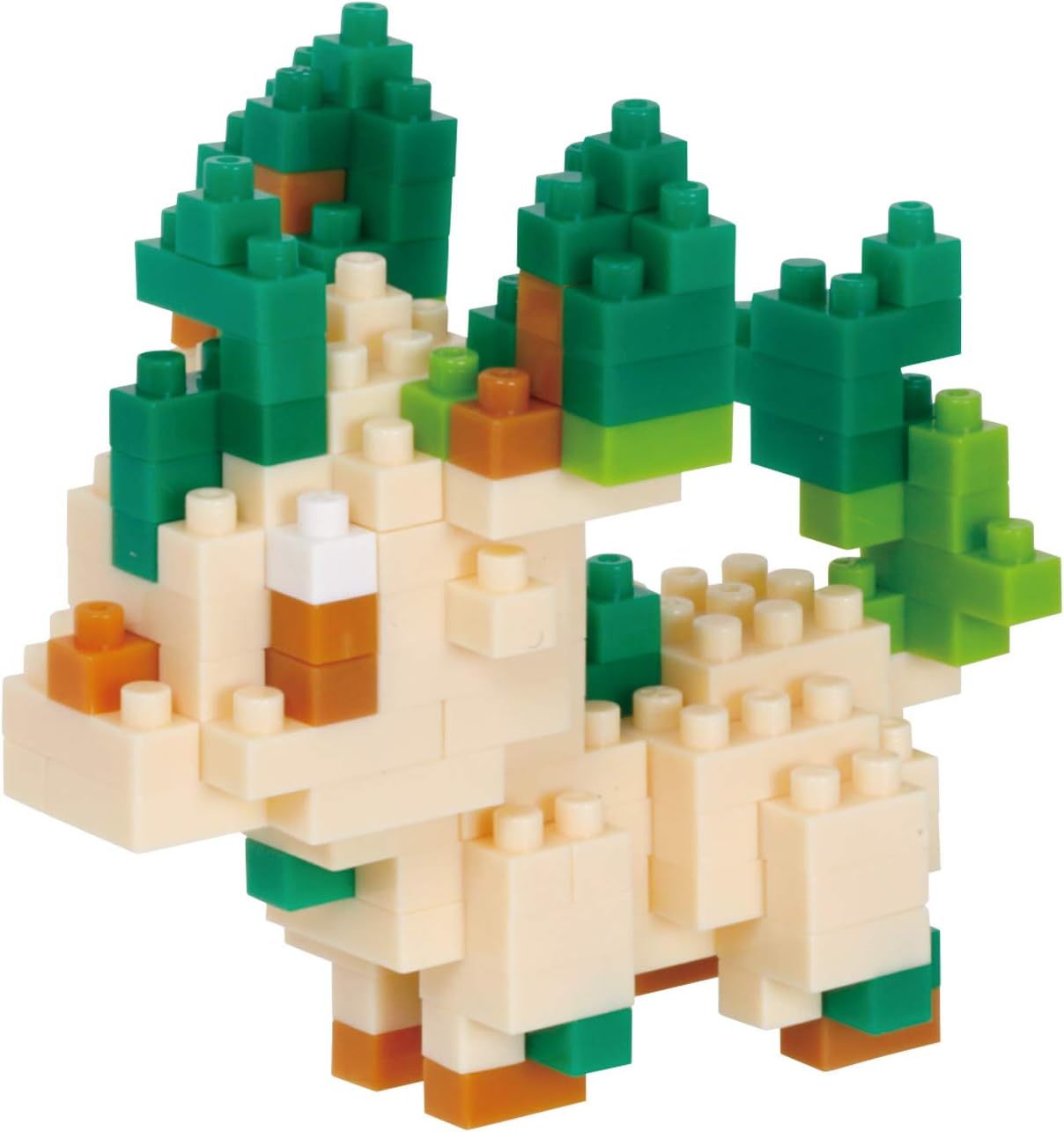 nanoblock - NBPM-071 - Pokemon Leafeon Phyllali Folipurba Multi-coloured, 4.38 cm x 3.81 cm x 4.98 cm