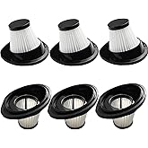 6 Pack Upgrated Hepa Filter Replacement Compatible with VacLife VL188 VL189 Handheld Vacuum Cleaner