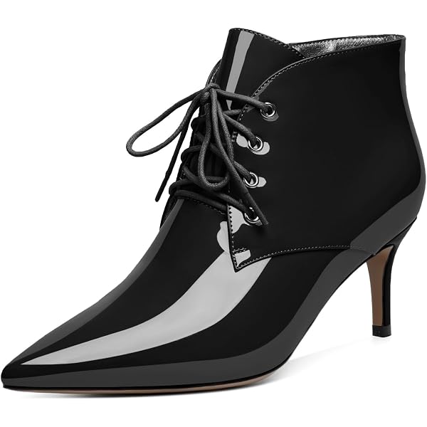 TinaCus Women's Cap Toe Handmade Front Zipper Stiletto Mid Heels-647644