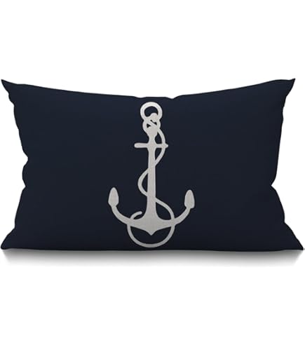 Amazon.com: NAVIBULE Navy Anchor Throw Pillow Covers Nautical