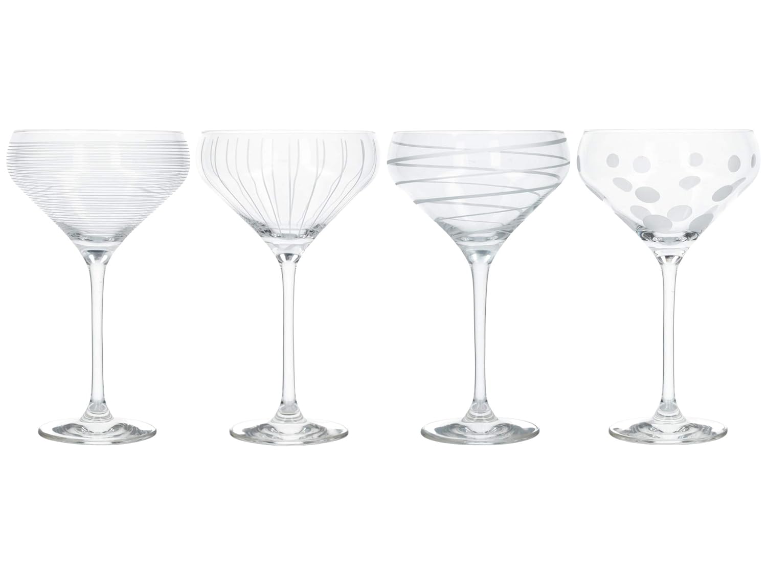 Mikasa 'Cheers' Champagne Saucers/Champagne Flutes with