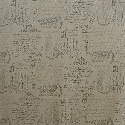 Parchemin Toile Ramie Naturel 59"" width Print [Drapery Fabric, Curtain Fabric, Upholstery Fabric and Table Linen Fabric by the YARD on best price]