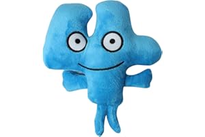 GENERIC BFDI Dream Island Plush, Soft Bfdi Plushies Stuffed Figure Throw Pillows for Home Sofa Decoration for TV Shows Fans (Number 4)